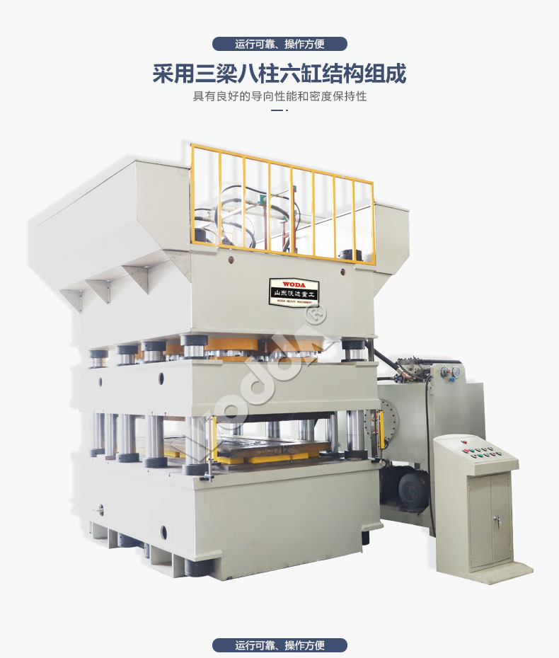 三梁八(ba)柱液壓機(ji)