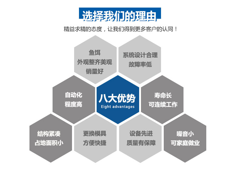 魚餌成(cheng)型液壓(ya)機優勢(shi)