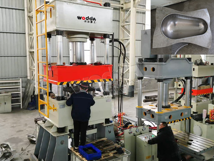 315噸不鏽(xiu)鋼蹲便(bian)器拉伸(shen)液壓機(ji)